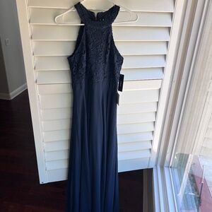 New! Lulu's navy blue maxi dress